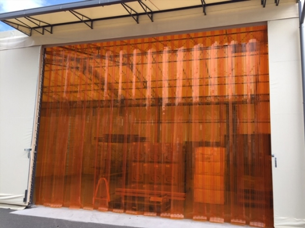 工場用の屋外ビニールカーテン