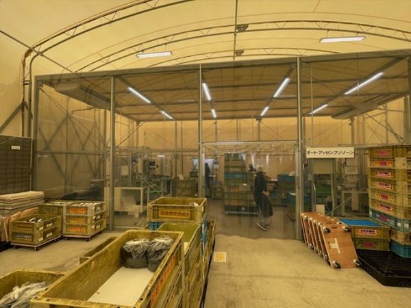 工場用のビニールブース・シートブース