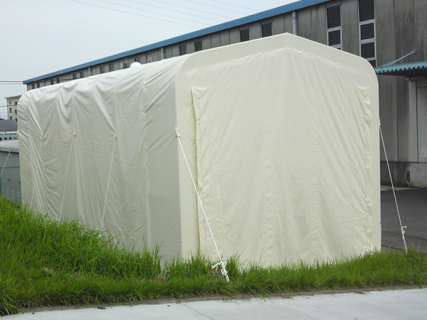 ジャバラ式シートハウス